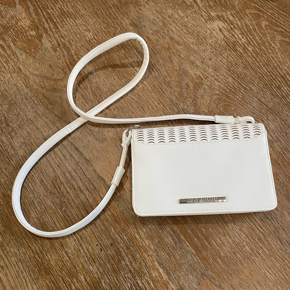 Steve Madden White Crossbody Bag/Clutch
